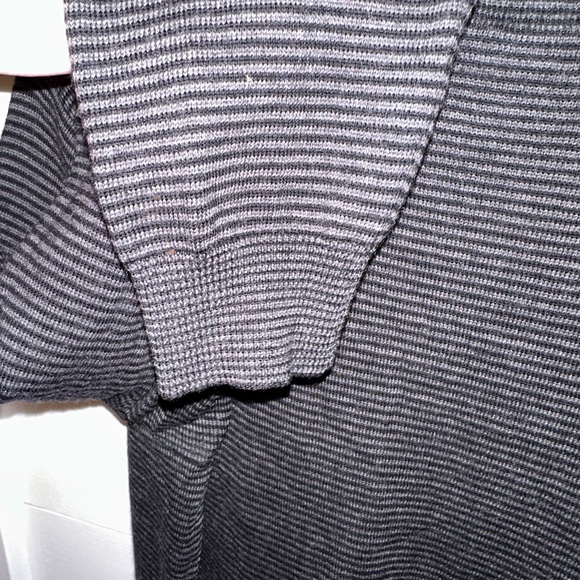 VTG POLO RALPH LAUREN M 100% Italian Wool grey striped woman turtleneck gorpcore - Picture 12 of 13